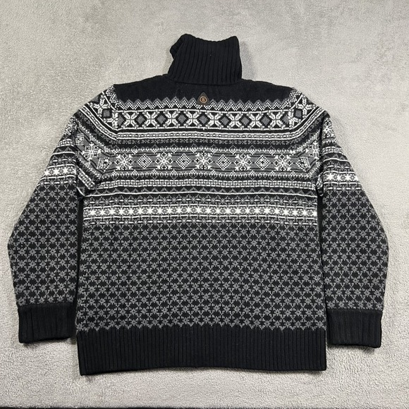 Bogner Sweater Womens Large Full Zip Fair Isle Wool Cashmere Viscose Polyamide - Picture 10 of 12